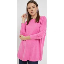 Only sweter damski kolor różowy lekki. Czerwone swetry ONLY, l, bez wzorów, z dzianiny, bez ramiączek. Za 129.99 zł.