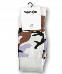 WRANGLER 1 PACK CAMOUFLAGE SOCKS DAMSKIE SKARPETY W0P615C21. Skarpetki Wrangler, bez wzorów. Za 34.99 zł.