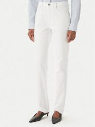 Tommy Hilfiger Jeansy WW0WW48579 Biały Slim Fit. Białe jeansy Tommy Hilfiger, bez wzorów, z bawełny. Za 409.99 zł.