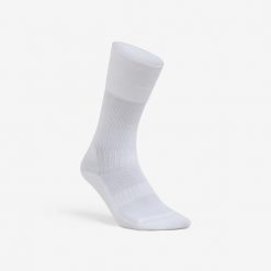 Skarpety siatkarskie Allsix VSK500 mid białe. Białe skarpetki ALLSIX, bez wzorów, z elastanu. Za 34.99 zł.