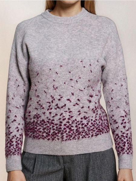 Prążkowany sweter - szary. Szare swetry Sinsay, l, bez wzorów, prążkowane, bez ramiączek. Za 69.99 zł.