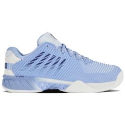 Buty sportowe damskie Hypercourt Express 2 sneakersy tenisowe młodzieżowe. Niebieskia buty treningowe K-SWISS, bez wzorów, bez zapięcia, tenisowe. Za 239.00 zł.