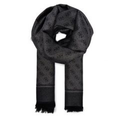 Szal Guess. Czarne szaliki i kominy Guess, z aplikacjami. Za 239.99 zł.