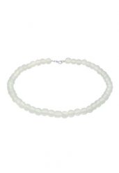 Elli Damski Trend Basic ze szklanymi koralikami w srebrze próby 925 Sterling Silver Naszyjniki 1 ct. Szare naszyjniki Elli, z bawełny, srebrne. Za 208.99 zł.