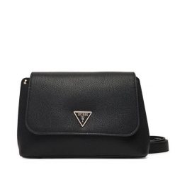 Torebka Guess. Czarne listonoszki Guess, z aplikacjami, bez dodatków. Za 409.99 zł.