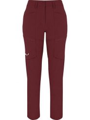 Salewa Spodnie trekkingowe - Regular fit - w kolorze czerwonym rozmiar: 40. Czerwone spodnie dresowe Salewa, bez wzorów, z materiału. Za 221.15 zł.