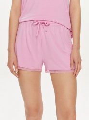 Tommy Hilfiger Szorty piżamowe UW0UW05289 Różowy Regular Fit. Czerwone piżamy Tommy Hilfiger, xl, bez wzorów, bez kołnierzyka, bez ramiączek. Za 109.99 zł.