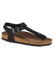 Birkenstock Sandały "Kairo" w kolorze czarnym rozmiar: 36. Czarne sandały Birkenstock, bez wzorów, klasyczne, z otwartym noskiem, bez obcasa, bez zapięcia. Za 255.34 zł.