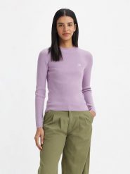 Levi´s Sweter w kolorze fioletowym rozmiar: XS. Różowe swetry s, z aplikacjami, bez ramiączek. Za 114.44 zł.