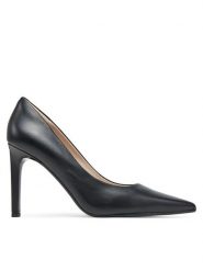 Calvin Klein Szpilki Heel Pump 90 - Lth HW0HW02336 Czarny. Czarne szpilki Calvin Klein, bez wzorów, ze skóry, bez obcasa, na szpilce, bez zapięcia. Za 439.99 zł.