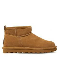 Śniegowce Bearpaw. Brązowe śniegowce Bearpaw, bez wzorów, bez zapięcia. Za 449.99 zł.