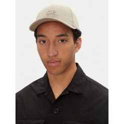 Czapka z daszkiem C.P. Company. Brązowe czapki z daszkiem C.P. Company, bez wzorów. Za 379.99 zł.