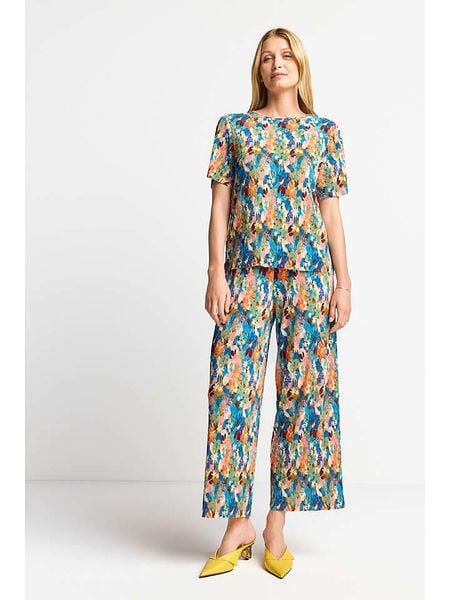 Rich & Royal Spodnie ze wzorem rozmiar: S. Spodnie materiałowe Rich & Royal, bez wzorów, z materiału, z podwyższonym stanem. Za 131.12 zł.