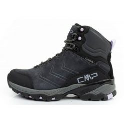 Buty trekkingowe CMP Melnick 3Q18586 81UP szare. Szare buty trekkingowe na zimę, ze skóry, za kostkę, bez zapięcia. Za 693.12 zł.