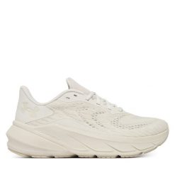 Buty do biegania Under Armour. Białe buty do biegania Under Armour, bez wzorów, bez zapięcia, do biegania. Za 399.99 zł.