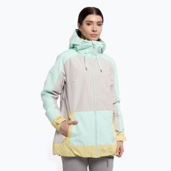 Kurtka snowboardowa damska ROXY Ravine Hoodie. Białe kurtki narciarskie Roxy, na zimę, xs, bez wzorów, bez kaptura, narciarskie. W wyprzedaży za 814.70 zł.