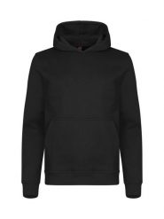 Clique Miami Hoody Junior - Bluza z kapturem z mieszanki bawełny – Black. Czarne bluzy CLIQUE, bez wzorów, z bawełny, bez ramiączek, z kapturem. Za 153.72 zł.