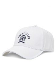 Tommy Jeans Czapka z daszkiem Cool Summer AW0AW17315 Écru. Czapki z daszkiem Tommy Jeans, bez wzorów, z bawełny. Za 99.99 zł.