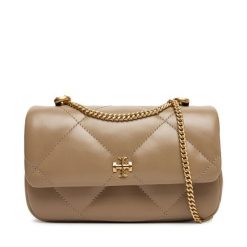 Torebka Tory Burch. Brązowe kopertówki Tory Burch, bez wzorów, wizytowe, bez dodatków. Za 1,719.00 zł.