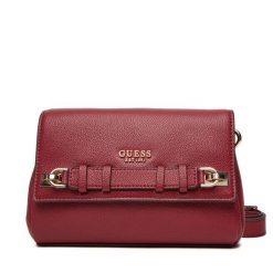 Torebka Guess. Czerwone listonoszki Guess, z aplikacjami, bez dodatków. Za 419.99 zł.