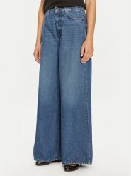 Weekend Max Mara Jeansy Abitata 2425186061600 Granatowy Wide Leg. Niebieskie jeansy Weekend Max Mara, bez wzorów, z bawełny. Za 869.99 zł.