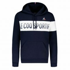 Bluza z kapturem Unisex Le coq sportif BAH Hoody N°1 Granatowy. Czarne bluzy Le Coq Sportif, s, bez wzorów, z materiału, sportowe, bez ramiączek, z kapturem. Za 363.40 zł.