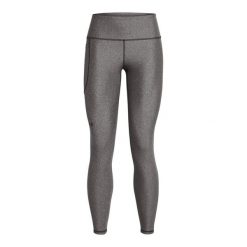 Długie legginsy damskie z wysokim stanem Under Armour HeatGear®. Czarne legginsy Under Armour, bez wzorów, z materiału, sportowe, długie. Za 276.50 zł.