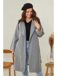 Curvy Lady Płaszcz przejściowy w kolorze szarym rozmiar: 40/42. Szare płaszcze Curvy Lady, bez wzorów, klasyczne, bez kaptura. Za 208.45 zł.