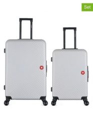 SWISS KOPPER 2-częściowy zestaw "Spiez" w kolorze srebrnym rozmiar: onesize. Szare walizki SWISS KOPPER. Za 282.99 zł.
