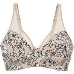 Sukienka z dżerseju z plisowaną wstawką bonprix zielony. Zielone biustonosze bonprix, bez wzorów, z dżerseju, eleganckie, bez kołnierzyka, bez ramiączek. Za 109.99 zł.
