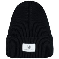 Czapka BUFF Knitted Beanie Drisk. Czarne czapki zimowe Buff, bez wzorów, wakacyjne. Za 169.90 zł.