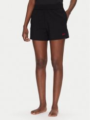 HUGO Szorty sportowe 50490596 Czarny Regular Fit. Czarne szorty sportowe Hugo, bez wzorów, z bawełny. Za 199.00 zł.