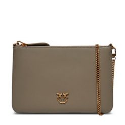 Torebka PINKO. Brązowe kopertówki Pinko, bez wzorów, bez dodatków. Za 579.99 zł.
