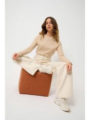 AUTHENTIC CASHMERE Kaszmirowy sweter "Ecrin" w kolorze beżowym rozmiar: XL. Brązowe swetry AUTHENTIC CASHMERE, xl, bez wzorów, z kaszmiru, bez ramiączek. Za 326.99 zł.