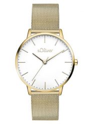 S.Oliver Zegarek kwarcowy w kolorze złoto-białym rozmiar: onesize. Białe, analogowe zegarki S.Oliver, metalowe. Za 173.99 zł.