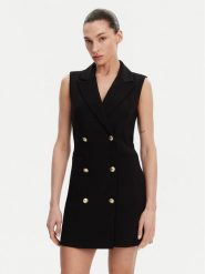 French Connection Sukienka koktajlowa 71PZC Czarny Regular Fit. Czarne sukienki French Connection, bez wzorów, z syntetyku, wizytowe, bez kołnierzyka, bez ramiączek. Za 379.99 zł.
