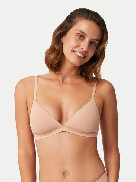 Ysabel Mora Biustonosz braletka 10034 Beżowy. Brązowe biustonosze ysabel mora, bez wzorów, z syntetyku. Za 129.99 zł.