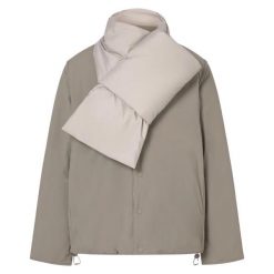 Kurtka ECOALF GERES JACKET WOMAN Beżowy. Brązowe kurtki Ecoalf, l, bez wzorów, z syntetyku, bez kaptura. Za 818.20 zł.