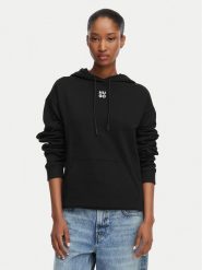 HUGO Bluza Delfinia 50522423 Czarny Regular Fit. Czarne bluzy Hugo, xl, bez wzorów, z bawełny, bez ramiączek, bez kaptura. Za 448.99 zł.