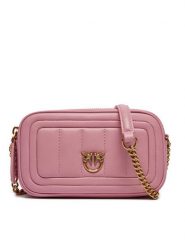 Pinko Torebka Camera Case PE 24 PLTT 102810 A1F1 Różowy. Czerwone kopertówki Pinko, bez wzorów, ze skóry, wizytowe, bez dodatków. Za 1,909.00 zł.