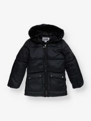 Steve Madden Płaszcz zimowy w kolorze czarnym rozmiar: 122/128. Czarne płaszcze Steve Madden, na zimę, bez wzorów, bez kaptura. Za 100.99 zł.