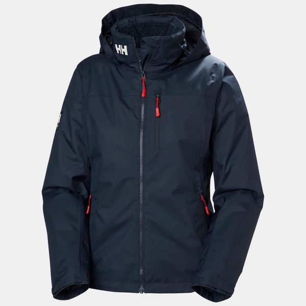 Damska kurtka wodoodporna Helly Hansen Crew Pile. Niebieskie kurtki Helly Hansen, bez wzorów, bez kaptura. Za 860.00 zł.