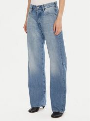 G-Star Raw Jeansy Bowey 3D D25372-E266 Niebieski Boyfriend Fit. Niebieskie jeansy G-Star Raw, bez wzorów, z bawełny, retro. Za 419.99 zł.