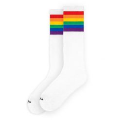 Skarpety American Socks Rainbow Pride do kolan. Białe skarpetki AMERICAN SOCKS, bez wzorów. Za 84.56 zł.