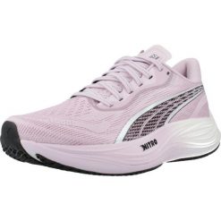 Buty Sportowe Damskie Puma Velocity Nitro 3 Radiant Run. Czarne buty treningowe Puma, bez wzorów, bez zapięcia, do biegania. W wyprzedaży za 513.45 zł.