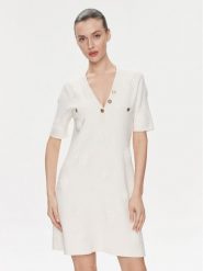 TWINSET Sukienka dzianinowa 241TP3095 Écru Regular Fit. Sukienki Twinset, s, bez wzorów, z dzianiny, bez kołnierzyka, bez ramiączek. Za 619.99 zł.