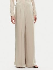 MICHAEL Michael Kors Spodnie palazzo MS430638BB Beżowy Wide Leg. Brązowe spodnie materiałowe MICHAEL Michael Kors, bez wzorów, z materiału. Za 649.99 zł.