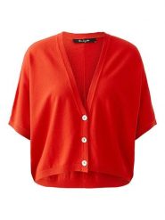 Miss Lagotte Kardigan w kolorze czerwonym rozmiar: 40. Czerwone swetry Miss Lagotte, bez wzorów, bez ramiączek. Za 165.99 zł.