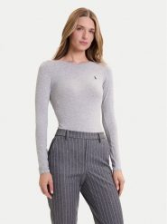 Polo Ralph Lauren Body 4P0491 Szary Slim Fit. Szare body i gorsety Polo Ralph Lauren, bez wzorów, z bawełny, bez ramiączek. Za 399.99 zł.