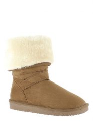 ISLAND BOOT Botki zimowe "Canfield" w kolorze jasnobrązowym rozmiar: 36. Brązowe botki Island Boot, bez wzorów, z materiału, bez obcasa, bez zapięcia. Za 143.56 zł.